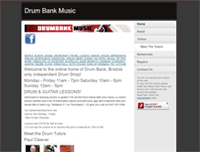 Tablet Screenshot of drumbankmusic.co.uk